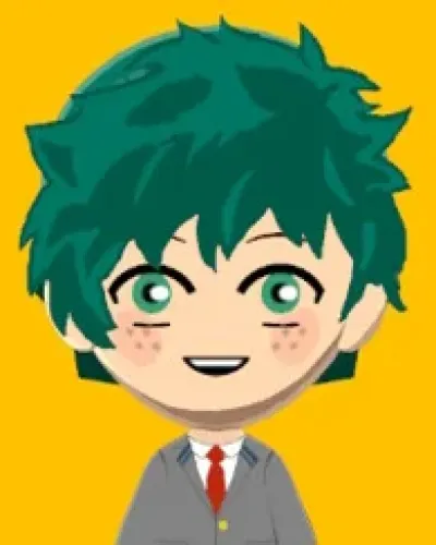 Mii-Porträt von Midoriya Izuku (Deku)