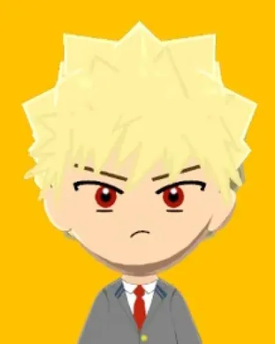 Mii-Porträt von Katsuki Bakugo