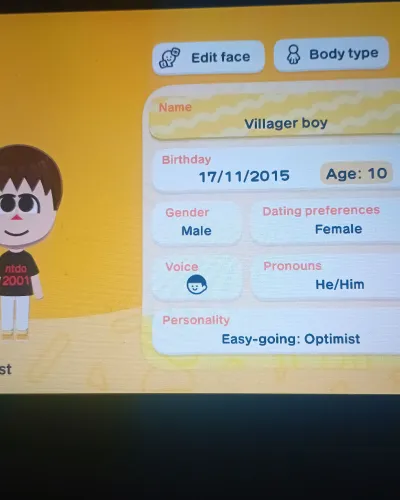 Mii-Porträt von Villager