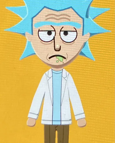 Mii-Porträt von Rick Sanchez