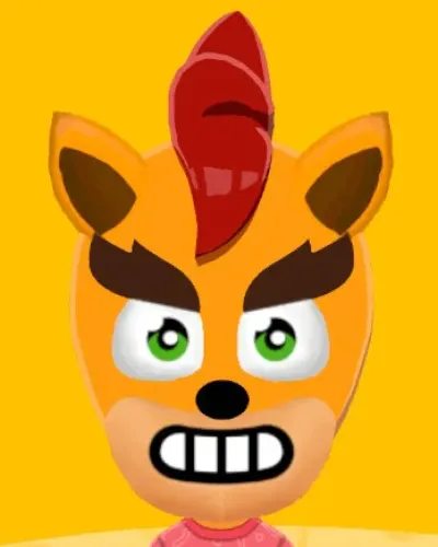 Mii-Porträt von Crash Bandicoot