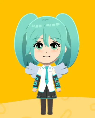 Mii portrait of Hatsune Miku