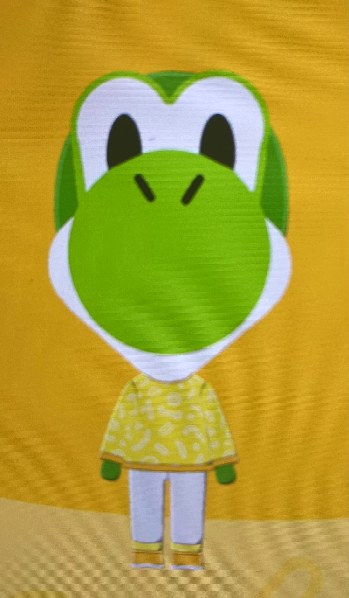 Mii portrait of Yoshi