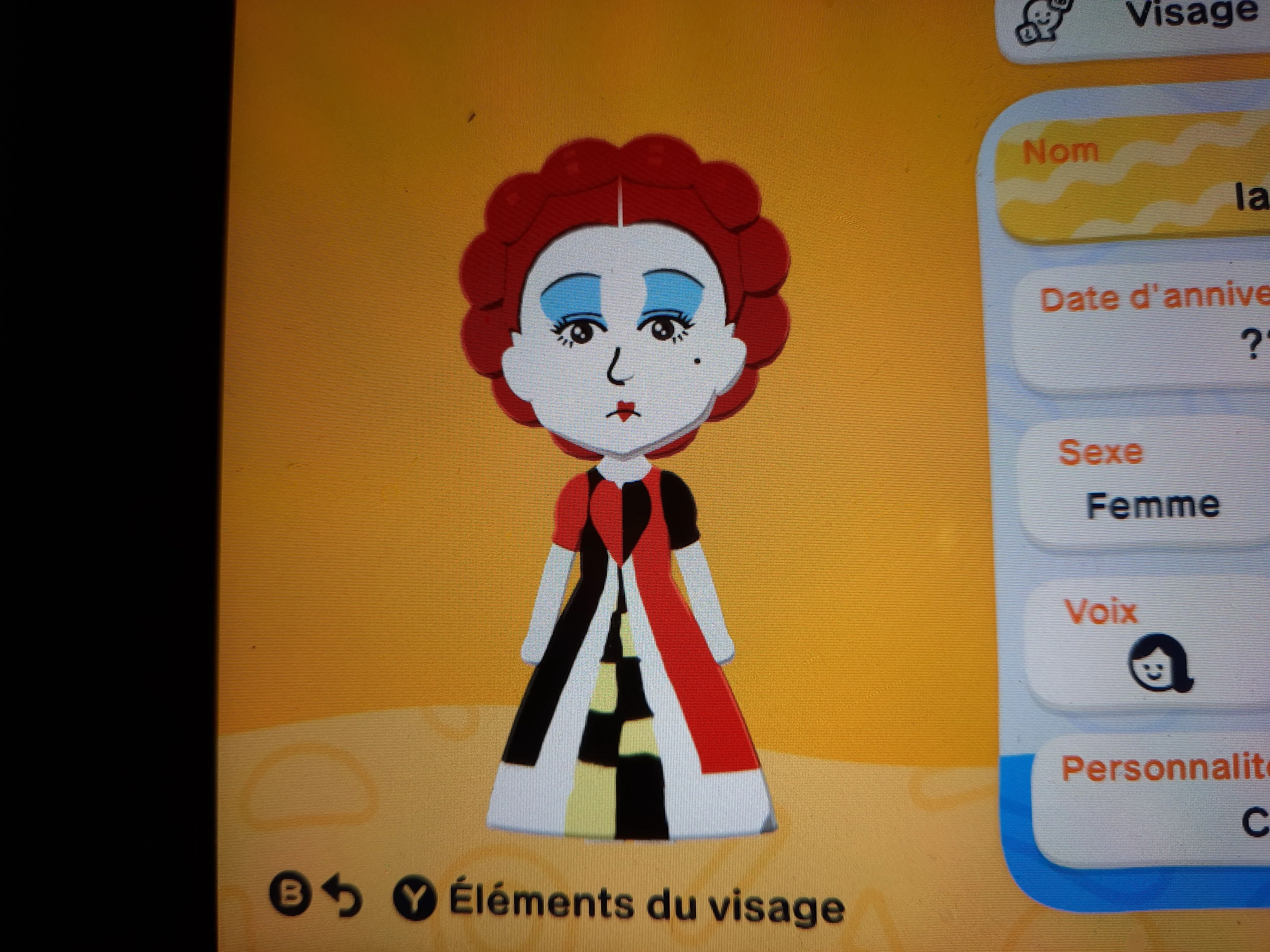 Mii-Porträt von La reine de cœur