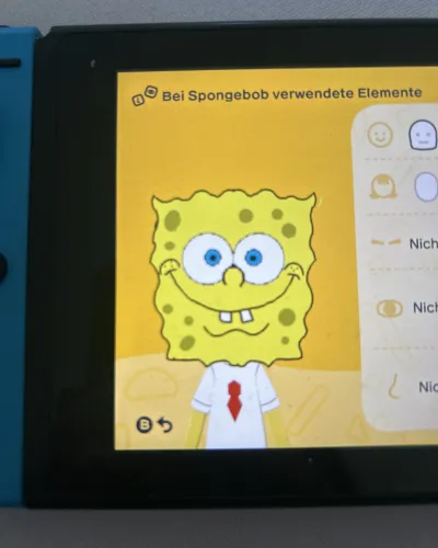 Mii portrait of Spongebob
