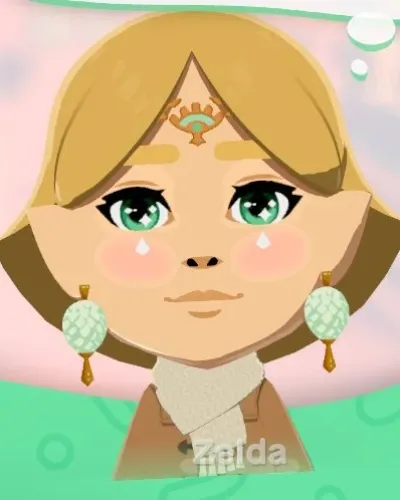Mii-Porträt von Zelda - TOTK