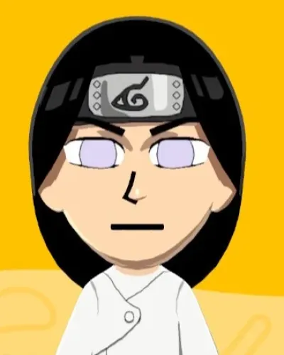 Mii-Porträt von Neji Hyūga (日向ネジ)