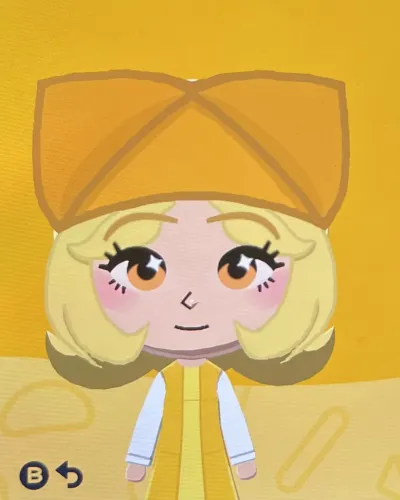 Mii portrait of Olivia - Paper Mario The Origami King