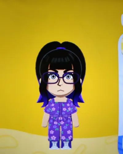 Mii-Porträt von Ms. Lilac
