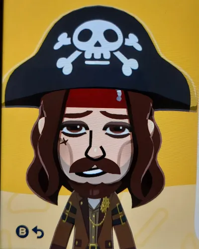Mii-Porträt von Jack Sparrow