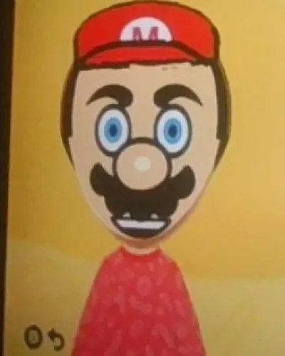 Mii portrait of Mario