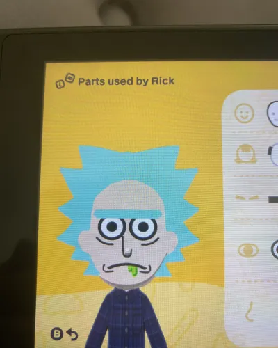 Mii-Porträt von Rick Sanchez