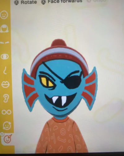 Mii-Porträt von Undyne