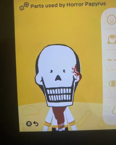 Mii-Porträt von Horror Papyrus