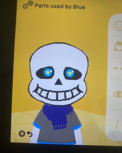 Mii-Porträt von Blue