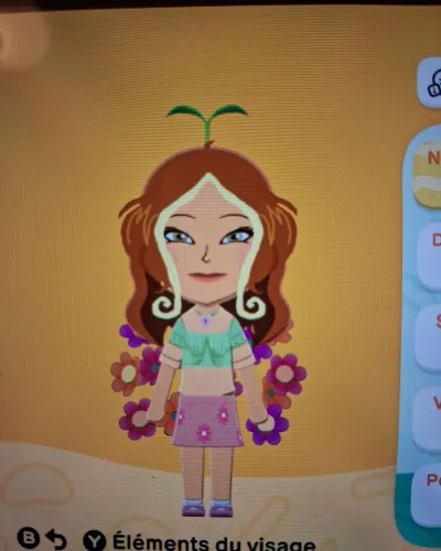 Mii-Porträt von Flora