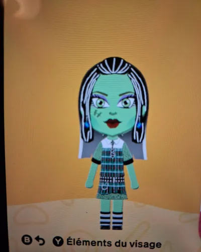 Mii-Porträt von Frankie Stein