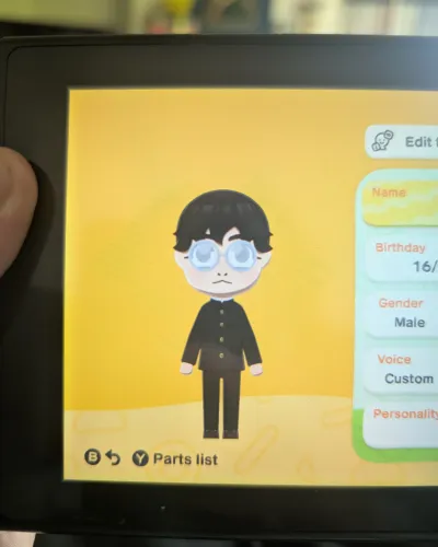 Mii-Porträt von Ken 'Okarun' Takakura