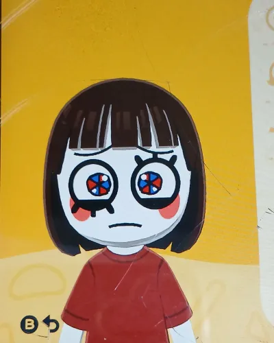 Mii portrait of Pomni