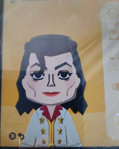Mii portrait of Michael Jackson