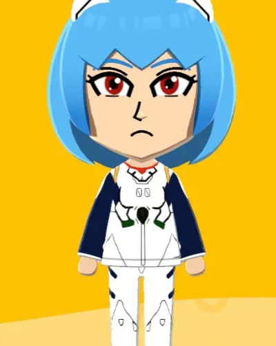 Mii-Porträt von Rei Ayanami