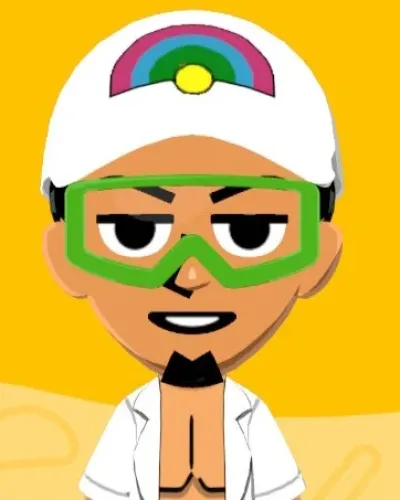 Mii-Porträt von Prof. Kukui (ククイ博士)