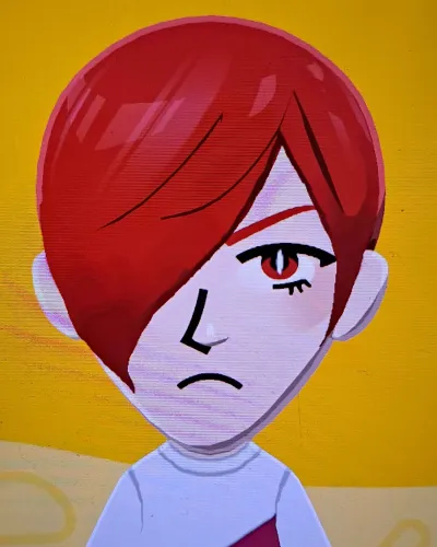 Mii portrait of Iori Yagami