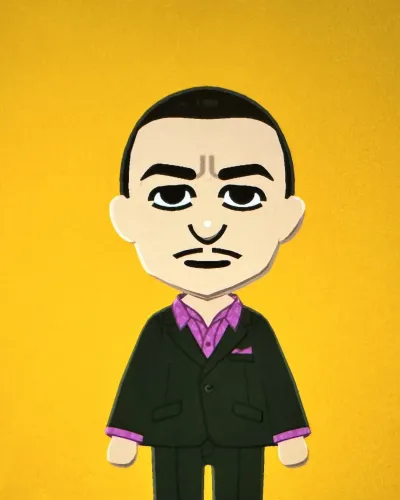 Mii-Porträt von Gomez Addams