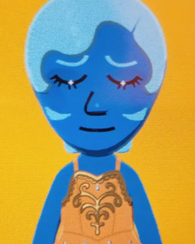 Mii-Porträt von Blue
