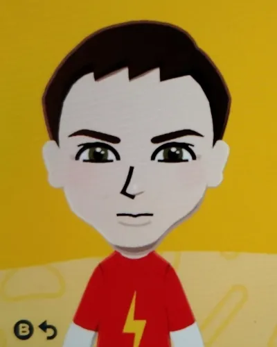 Mii-Porträt von Sheldon Cooper