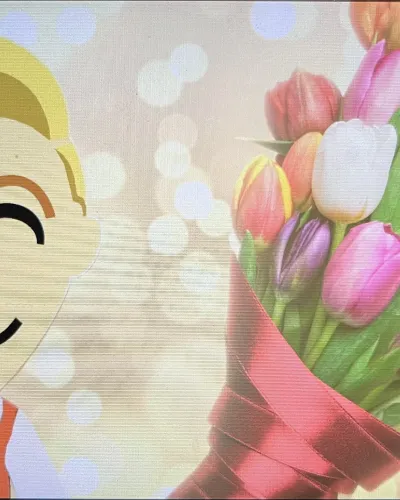Mii-Porträt von Flowery the Flower (Deltarune chapter 5)