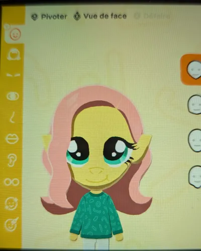 Mii-Porträt von Fluttershy