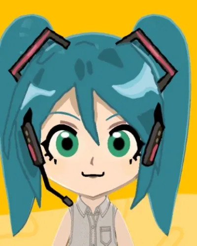 Mii-Porträt von Hatsune Miku