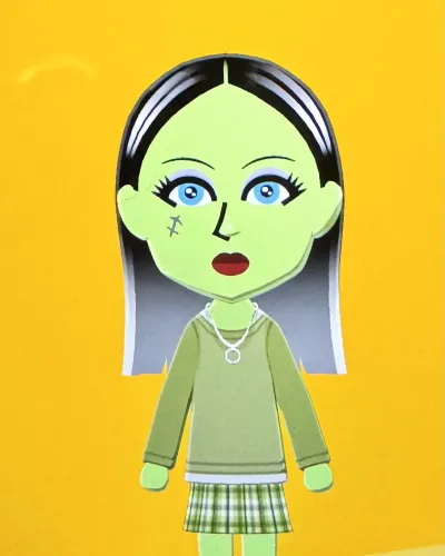 Mii-Porträt von Frankie Stein
