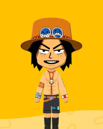 Mii-Porträt von Portgas D. Ace (One Piece)