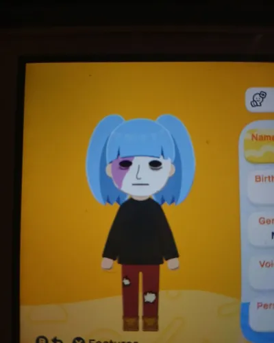 Mii portrait of Sally face