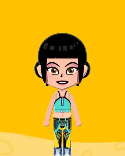 Mii-Porträt von Zoey (KPop Demon Hunters)