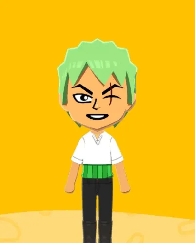 Mii-Porträt von Roronoa Zoro (One Piece)