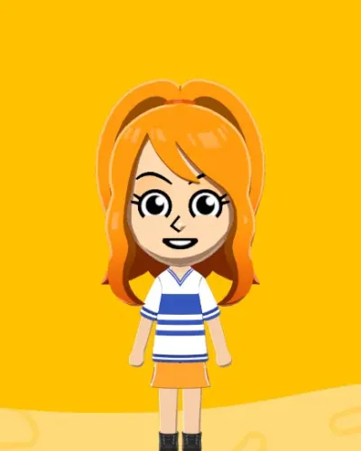 Mii-Porträt von Nami (One Piece)
