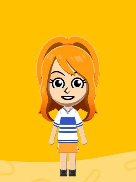 Nami (One Piece) Mii Design - Full Guide | Tomodachi Plaza Nami (One Piece) Mii Design - Full Guide | Tomodachi Plaza