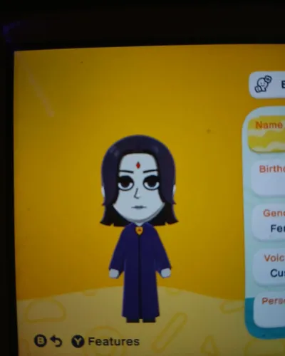 Mii portrait of Raven