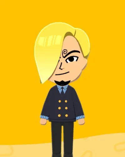 Mii-Porträt von Sanji (One Piece)