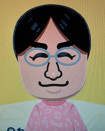 Mii-Porträt von Saturo Iwata