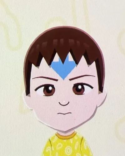 Mii-Porträt von Aang with hair