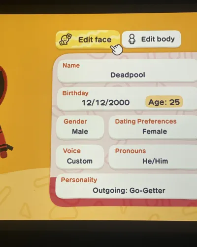 Mii portrait of Deadpool