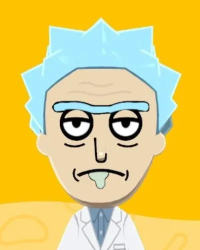 Mii-Porträt von Rick Sanchez