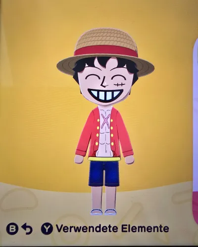 Mii-Porträt von Monkey D Luffy
