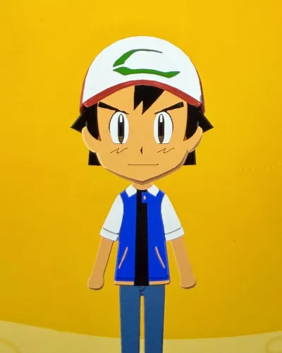 Mii portrait of Ash ketchum