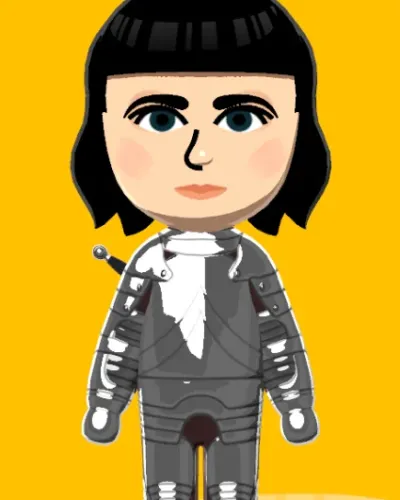 Mii-Porträt von Jeanne d'Arc