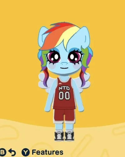 Mii-Porträt von Rainbow Dash